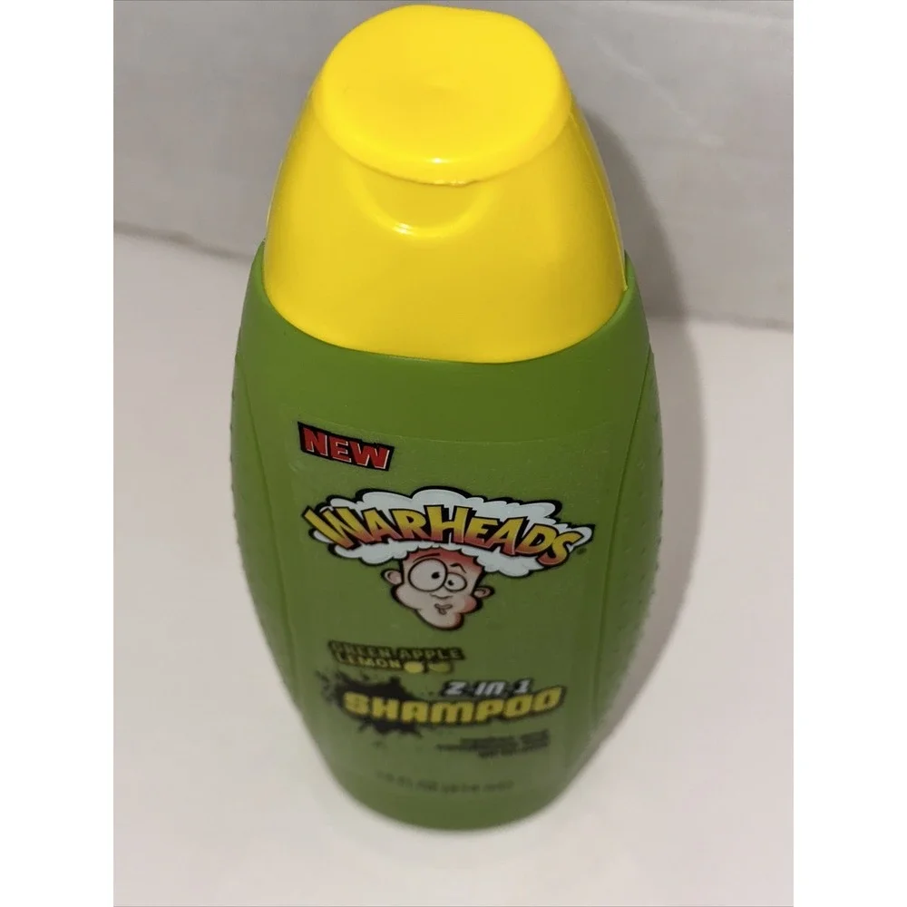 Warheads Green Apple Lemon 2-in-1 Shampoo and Conditioner 14oz Paraben Free